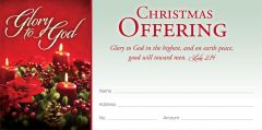 Christmas - Glory to God in the Highest... - Luke 2:14 (KJV) - Pkg 100 - Offering Envelope
