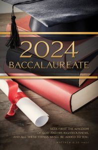 Graduation - 2024 Baccalaureate - Religious - Pkg 100 - Standard Program