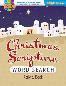 Christmas Scripture Word Search, (NIV) - Christmas - Ages 8-10 - Coloring/Activity Book 