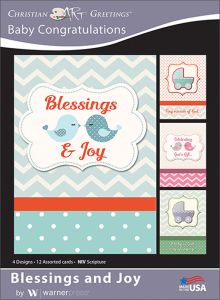 Boxed Greeting Cards - Baby Congratulations, Blessings and Joy