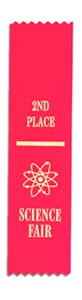 Science Fair "2nd Place" Award Ribbon