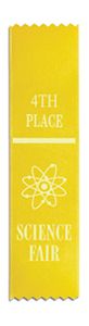 Science Fair "4th Place" Award Ribbon