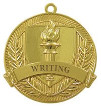 *Writing Medal - Rich Gold Finish