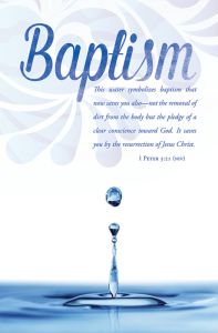 Baptism Standard Bulletin - Baptism